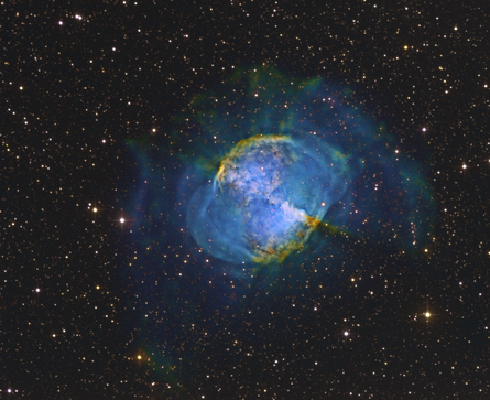 M27 SII-Ha-OIII